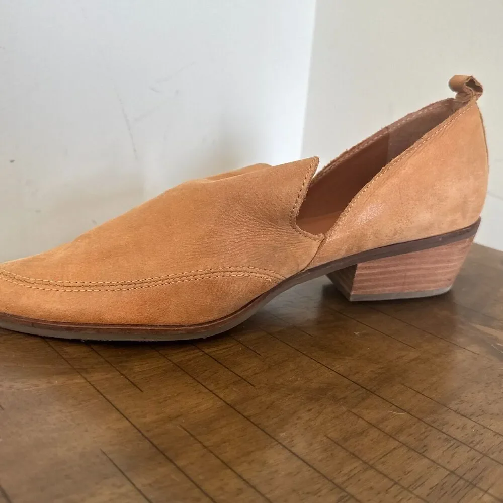 Lucky Brand Tan Leather Shootie Booties Women's 11 Western Boho Comfort